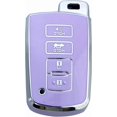 thumbnail image 2 of Key Fob Cover Compatible with Toyota Highlander Camry RAV4 Corolla Tocoma Tundra 4Runner Sequoia Keychain Case Holder Protector,Purple-Single Set, 2 of 6