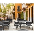 thumbnail image 5 of Compamia Ibiza Dining Table 55' HPL with Air Thermoplastic Legs, Dark Gray (1 Count), 5 of 5