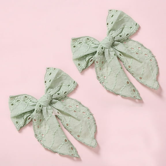 2Pcs Hair Pins For Baby Girls Hair Clips Bows Barrette Princess Clip Children Kinder Haar Accessoires Jacquard Hairpin Hairgrip