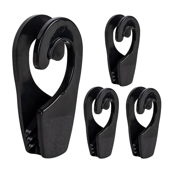 4-Pack ABS Marine Boat Fender Adjuster, Pontoon Bumper Hanger Hook for Boat Railing, Quick Adjustment Mudguard Cleat for Docking, 1.25 inch