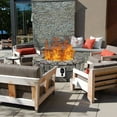 thumbnail image 2 of Costway 28'' Propane Gas Fire Pit Outdoor 40,000 BTUs Stone Finish Lava Rocks Cover Grey, 2 of 10