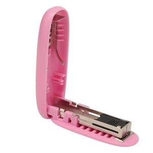 Mini Stapler Small Stapler Portable Stapler Cute Stapler Staplers For Desk Mini Stapler Leverage Structure Save Labour Foldable Portable Stapler For Office School HomePink