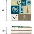 thumbnail image 3 of FMSHPON Land Set of 6 Coaster for Drinks, Absorbent Ceramic Stone Coasters Cup Mat with Cork Base for Home Kitchen Room Coffee Table Bar Decor, 3 of 4