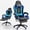 Blue, variant on Mr IRONSTONE Ergonomic Gaming Chair with Massage Lumbar Support and Footrest, Heavy Duty 400lbs Computer Chair for Adults, Blue/Black