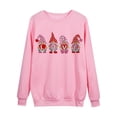 thumbnail image 4 of EQWLJWE Valentine's Day Sweatshirt for Women,Adorable Gnome Love Print Tops Shirts Casual Long Sleeve Crewneck Sweatshirts, 4 of 5