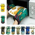 thumbnail image 2 of Sofullue Eid Mubarak Baking Apron Roasting Glove Insulated Mat Ramadan Decoration for Muslim Islamic Party Kitchen Cooking, 2 of 19