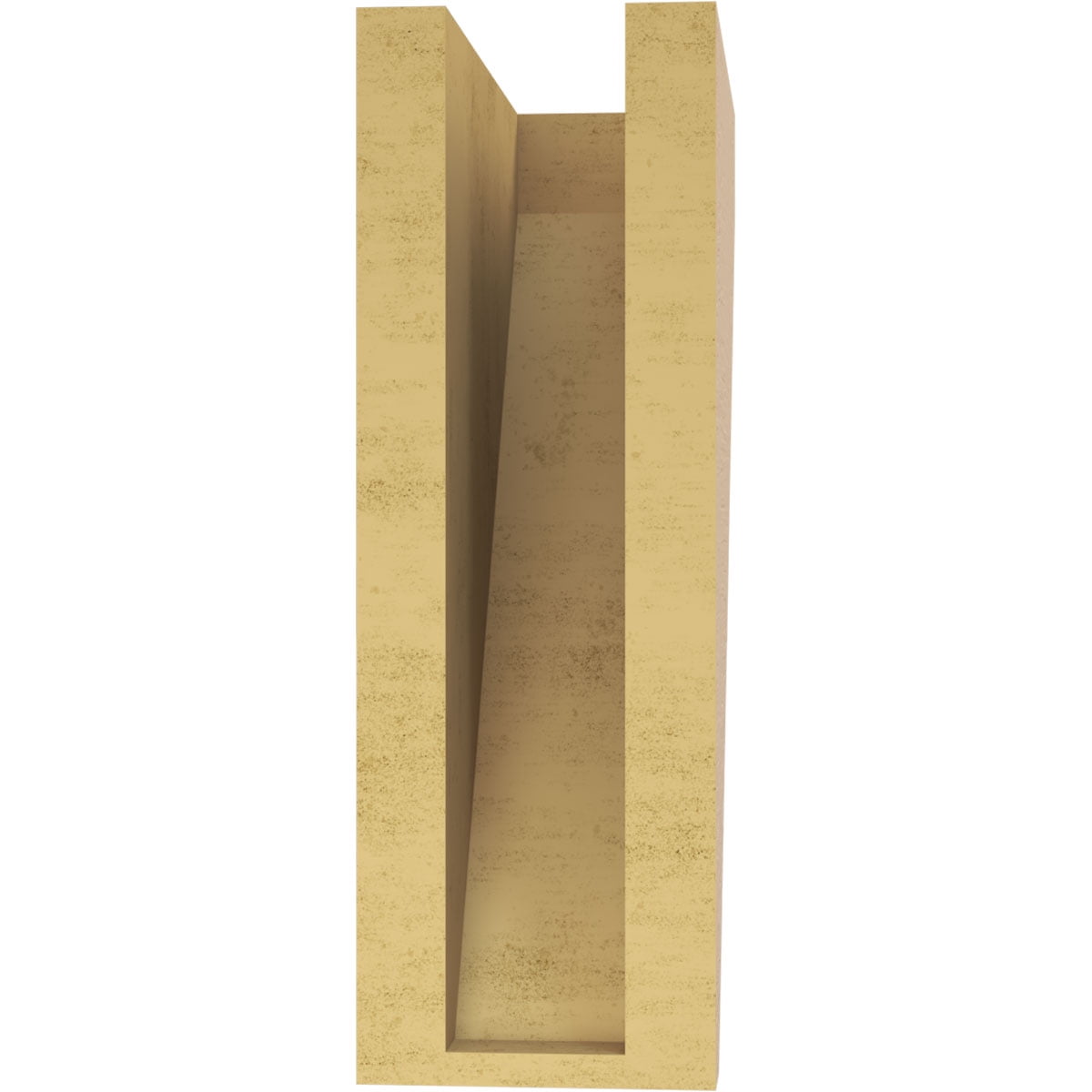 4"W x 8"D x 12"H Classic Concord Rough Cedar Woodgrain TimberThane Corbel, Primed Tan