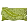 thumbnail image 2 of Rizzy Home Decorative Poly Filled Throw Pillow Pom Pom Swoop 11"X21" Aqua, 2 of 2