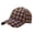 Yellow, variant on Green Plaid Baseball Cap Unisex Vintage Washed Cotton Baseball Cap Polyester Breathable Upf50+ Sport Outdoor Caps Quick Dry Adjustable Rain Hat One Size