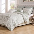 thumbnail image 2 of Greenland Home Fashions Patchwork Toile Sage Reversible Jacquard Woven Coverlet Set, Adult, 2-Piece Twin/XL, 2 of 7