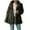Green, variant on Fesfesfes Women Cardigan Women Fall Winter Solid Color Long Sleeve Plush Cardigan Jacket Tops
