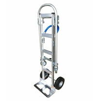 2-in-1 770lb Aluminum Convertible Hand Truck Dolly, 10" Wheels