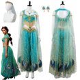 thumbnail image 2 of Disfraz de princesa pavo real, disfraz de fantasía de la película 2019 de Naomi Scott, disfraz de mujer adulta, juego de rol, disfraces de fantasía para mujer, 2 of 5