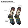 thumbnail image 2 of Rateoe Boho Owl Pattern Children's Socks, Socks Gifts ,kids Crew Soft Cotton Socks , Moisture-Wicking, Durable, Ideal for Daily Wear & Sports, 2 of 5