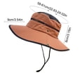 thumbnail image 3 of Wide Brim Sun Hat, UPF 50+ UV Protection Bucket Hat for Men Women Fishing Hiking Gardening Beach, 3 of 6