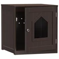 thumbnail image 2 of ZENSTYLE Heavy Duty Cat House & Side Table Cat Home Nightstand Indoor Decor Kitty Sleep Durable Brown, 2 of 9
