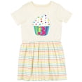 thumbnail image 3 of Inktastic 3rd Birthday Cupcake Girls Toddler Dress, 3 of 5