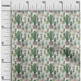 thumbnail image 2 of oneOone Cotton Jersey Green Fabric Cactus Sewing Fabric By The Yard Printed Diy Clothing Sewing Supplies 58 Inch Wide, 2 of 5