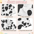 thumbnail image 4 of FORMRS Kids Short Sleeve Top and Pants Pajama Set Unisex Satin 2-Piece Sleepwear, Sizes 5-6Y, Cow Spots, 4 of 8