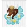 thumbnail image 3 of Ambesonne Zodiac Taurus Shower Curtain, Bull Cloud Stars, 69"Wx70"L, Multicolor, 3 of 3