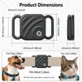 thumbnail image 6 of LEIPUMART 2 Pack Silicone Dog Cat Collar Tracker Holder Compatible with UGREEN Tag, Impact-Resistant Anti-Scratch Durable Pet Tracker Case, Glow in The Dark Option for Pet Collar Backpack Luggage, 6 of 6