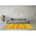 thumbnail image 3 of Ahgly Company Indoor Rectangle Solid Yellow Modern Area Rugs, 7' x 9', 3 of 4