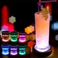 thumbnail image 3 of WJCA Smart LED Drink Coasters Set - USB Rechargeable Glowing Pads for Beverage Containers, Ideal Home Bar Decor & Party Entertainment., 3 of 9