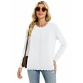 thumbnail image 3 of Chiclily Women's Long Sleeve Cardigan Lightweight Button Down Knit Sweater, S-2XL, 3 of 7