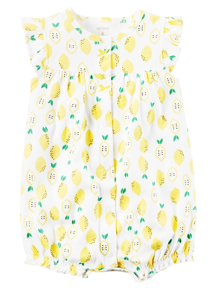 lemon romper baby