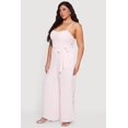 thumbnail image 2 of Women's Plus Size Wide Leg Cami Jumpsuit with Tie Waist Belt, 2 of 3