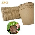 thumbnail image 1 of 20Pcs Round Biodegradable Paper Pulp Peat Pot Plant Nursery Cup Tray Vegetable Fruit Nursery Tray Pot Cup, 1 of 1