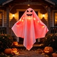 thumbnail image 3 of ShengapQ Glowing Ghost Hanging Ghost Lamp Pendant, Outdoor Halloween Decoration, Spooky Atmosphere, Weather Resistant, Perfect for Yard Decor, Scary Halloween Prop, 3 of 9