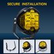 thumbnail image 5 of FLhrweasw Foco Automático Combinado Lámpara Cabeza Automática 7 Pulgadas para Camión ATV (amarillo), 5 of 9