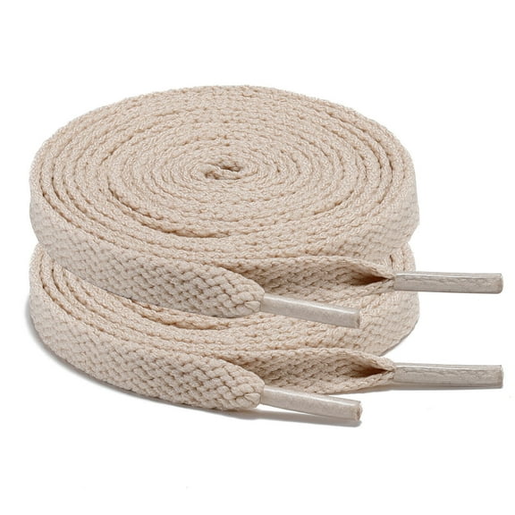 2Pair 24 27 36 45 63 72 Inch Flat Shoelaces Replacement for Sneakers Boots Khaki
