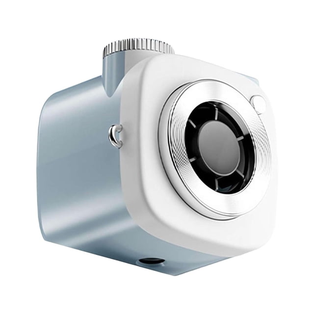 1Pcs Personal Fan, Camera Shaped Portable Handheld Fan with Digital Display, Quiet, Compact Pocket (Blue)