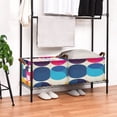 thumbnail image 4 of Colorful Geometric Abstract 16.9x11.4x10in Foldable Open Home Storage Bins Durable Water Resistant Shelf Baskets, 4 of 8