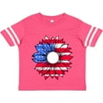 thumbnail image 3 of Inktastic American Flag Sunflower in Red White and Blue Boys or Girls Toddler T-Shirt, 3 of 5