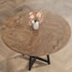 thumbnail image 4 of Yeshouse Mesa de comedor redonda de 47'' para 4 personas, mesa de cocina rústica, mesa de comedor moderna con patas de metal, mesa redonda para espacios pequeños para cocina y comedor, 4 of 9