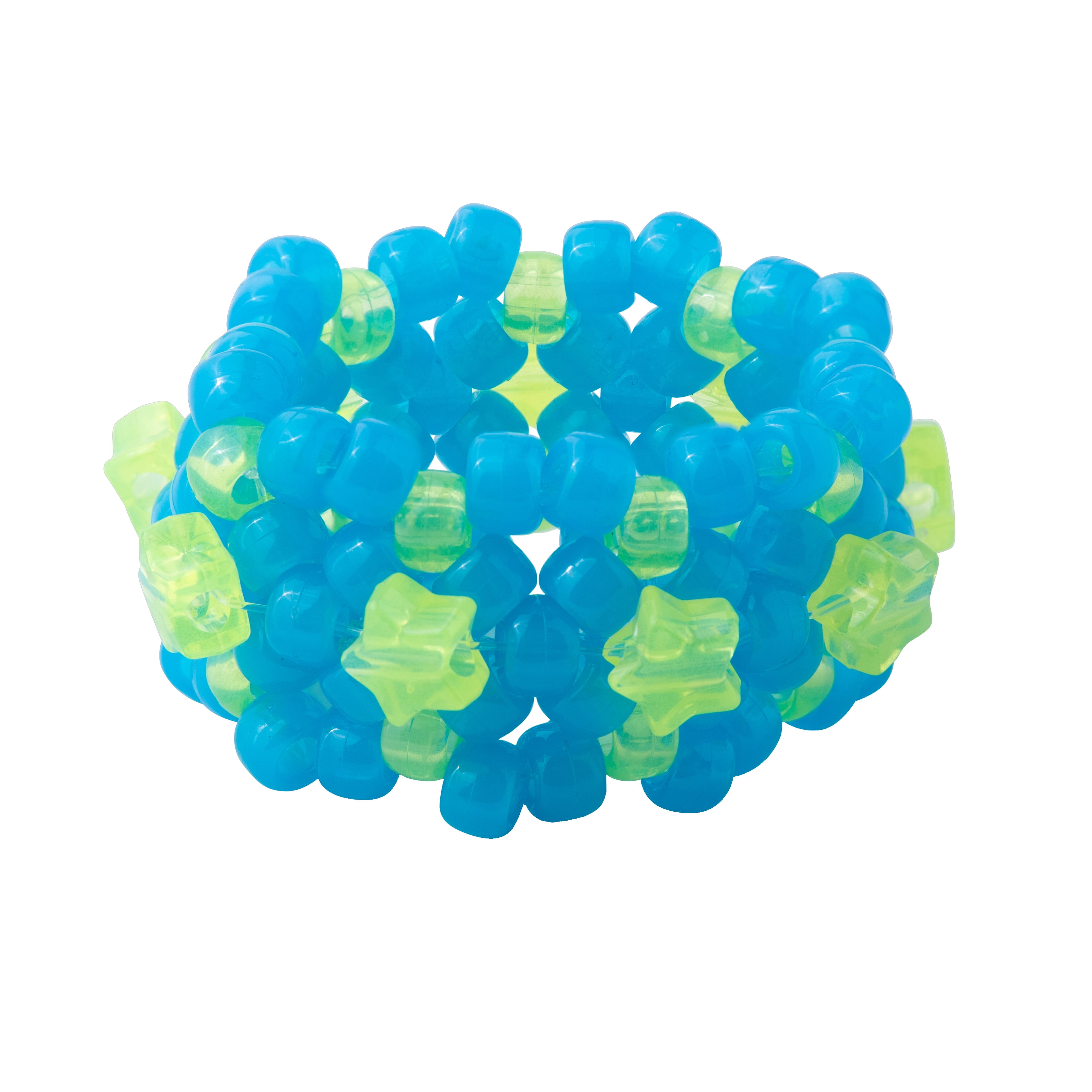 Hello Hobby Glow Bead Box- Plastic Heart, Star, and Pony Beads