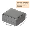thumbnail image 2 of Caja de colgante de collar de cuero Uxcell para regalos de joyería, estuche de almacenamiento de colgantes vintage, cajas de regalo grises, 2 of 6