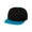 Black/ Teal, variant on Yupoong Unisex Classics Flat Bill Snapback Cap