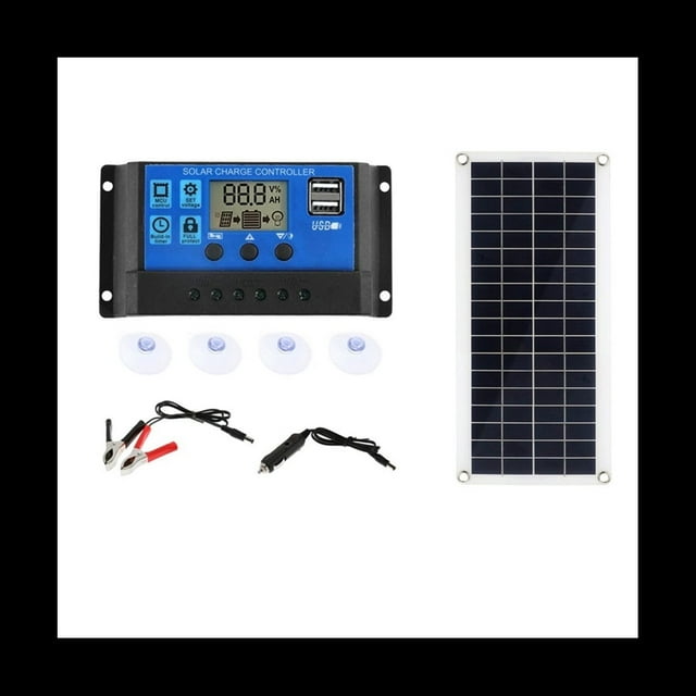 15W Panel Solar 12-18V Panel Solar de Celda Solar para TeléFono RV Coche MP3 PAD Cargador Fuente de BateríA para Exteriores A