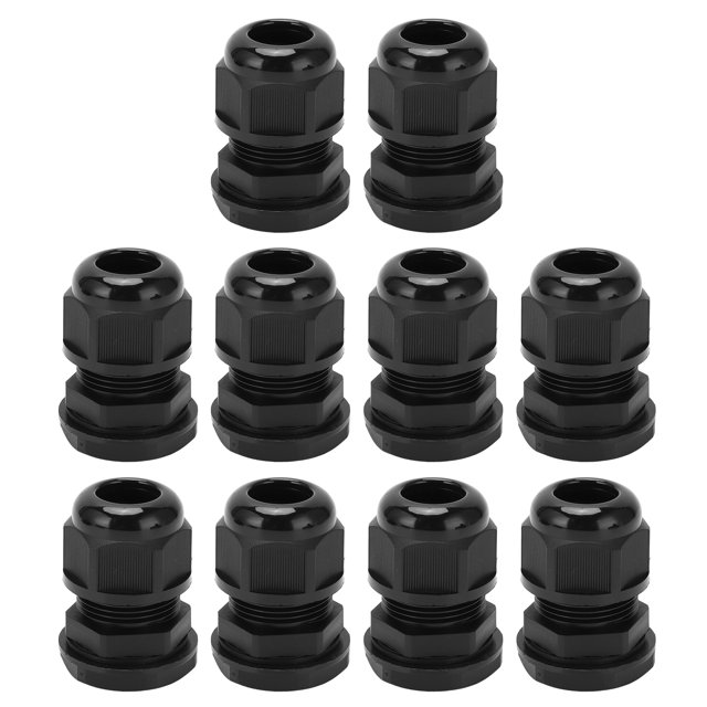 10PCS Cable Gland for PG16B 14 PA Nylon Material Internal Buckle IP68 Waterproof Cable Connectors for Control Cabinets