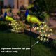 thumbnail image 3 of Muyoka Miuline Luces solares para jardín, 30 LED, decoración de pavo real de metal, luces solares para jardín IP44, luces solares impermeables para caminos de paisaje para patio de césped al aire libr Muyoka Hogar, 3 of 7