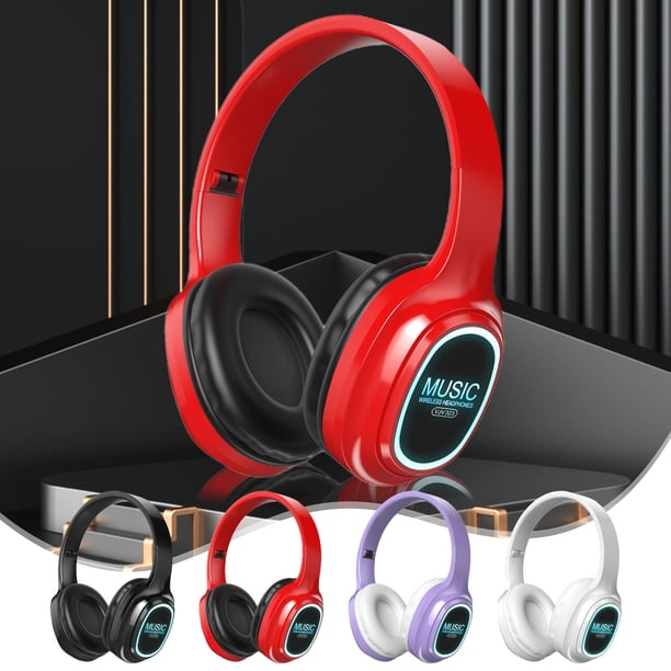 ¡Descuentos Increíbles!, Auriculares Bluetooth Auriculares inalámbricos Auriculares inalámbricos Bluetooth con reducción de ruido inteligente Estéreo HiFi Auriculares livianos plegables con Akmoler