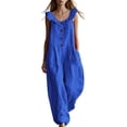 thumbnail image 2 of Edvintorg Jumpsuits for Women Summer Sleeveless Casual Dressy Wide Leg Rompers Jumpers with Pockets Plus Size Fashion Travel Clothes, 2 of 8