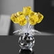 thumbnail image 1 of Adorno De Rosa De Cristal 1 piezas ramo de rosas de cristal de 4,33x3,35" Adorno decorativo de cristal transparente para decoración del hogar y regalos JASKFLY, 1 of 9