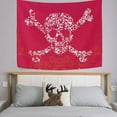 thumbnail image 2 of GZHJMY Tapestry Wall Hanging Vintage Red White Skull Tapestry Decorative Tapestries Wall Blanket Bedding Tapestry for Bedroom Living Room Dorm 90"x60" Gift Decor, 2 of 7