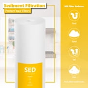 Express Water – Big Blue Sediment Replacement Filter – SED Dirt, Sand, Rust High Capacity Water Filter – Whole House Filtration – 5 Micron – 4.5” x 20” inch