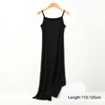 thumbnail image 1 of Jupon Sans Couture en Soie Glacée pour Femmes Été Grande Taille Sans Manches Combinaison Intérieure Modal, 1 of 5